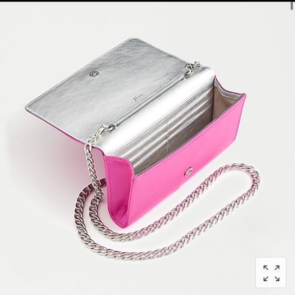 NWT J.Crew Convertible Wallet Bag in Satin Pink - Picture 2 of 6